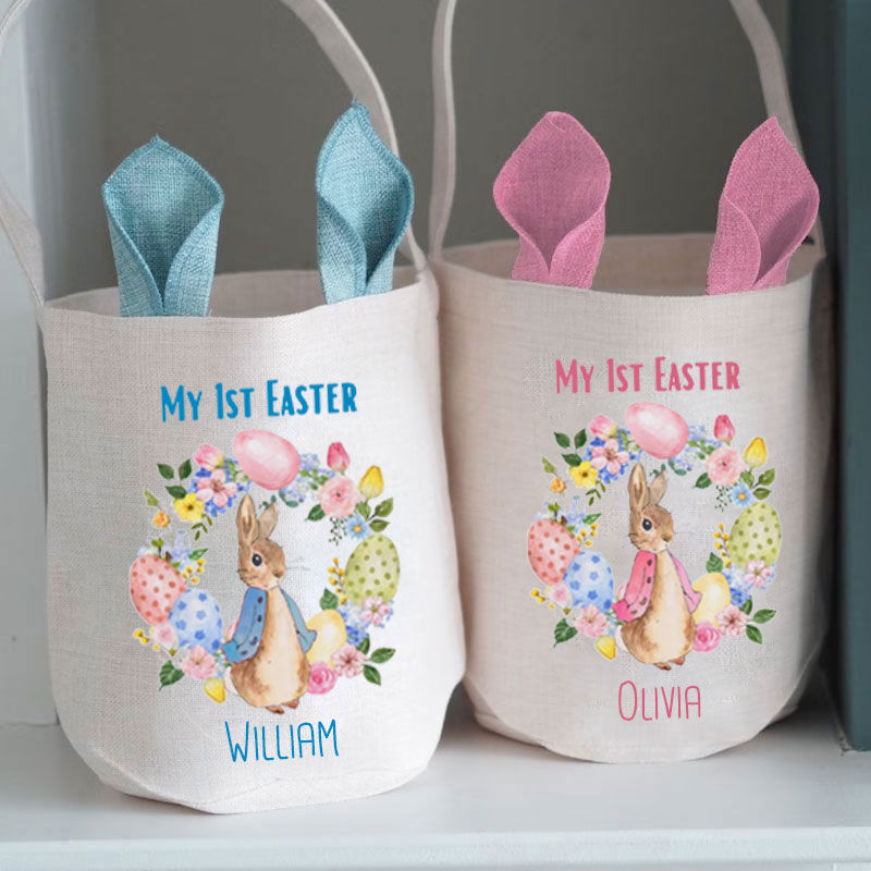Custom Easter Baby Bag - Personalised First Easter Basket