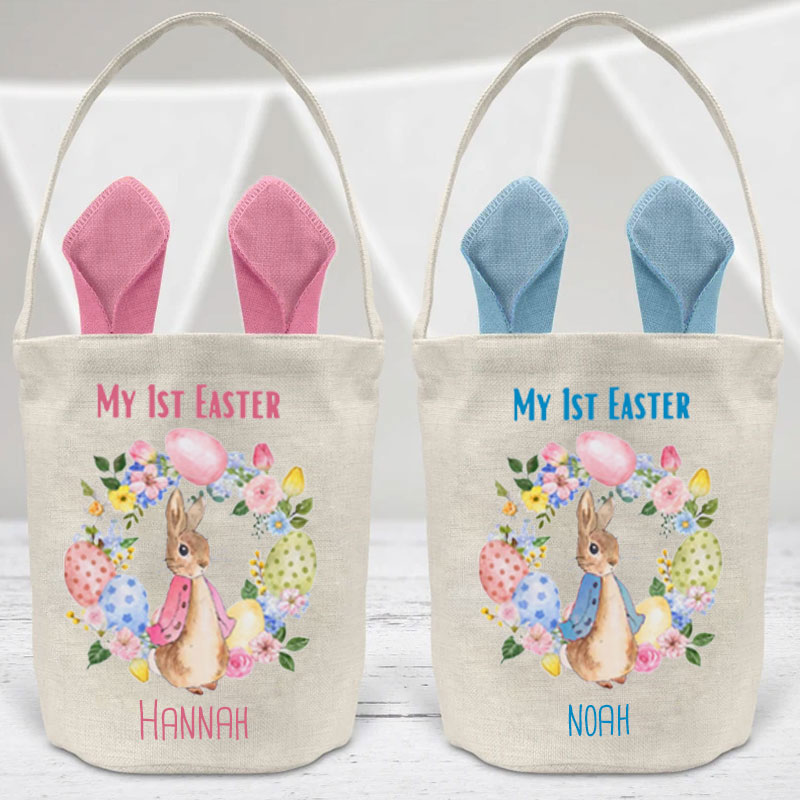 Custom Easter Baby Bag - Personalised First Easter Basket