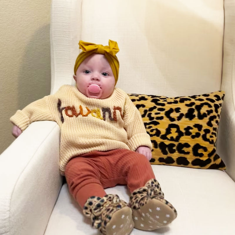 Custom Embroidered Baby Toddler Sweater