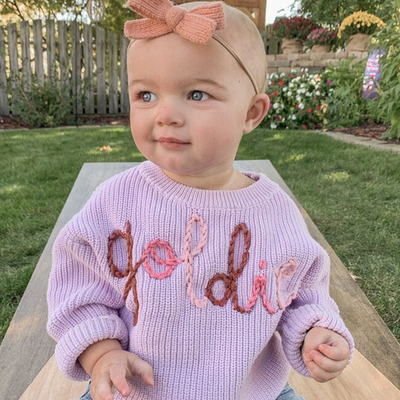 Custom Embroidered Baby Toddler Sweater