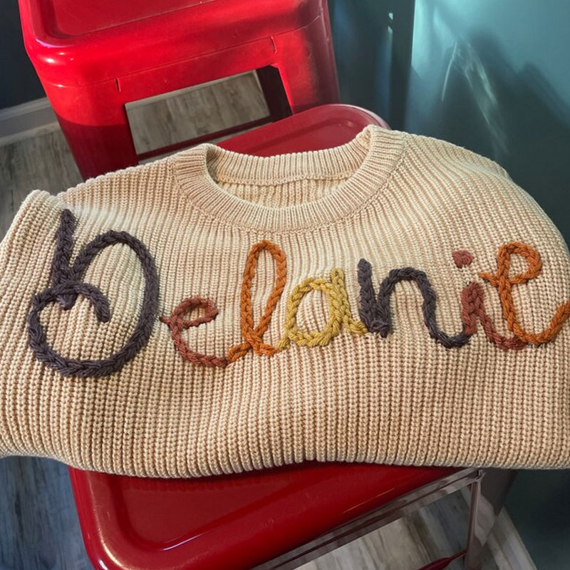Custom Embroidered Baby Toddler Sweater