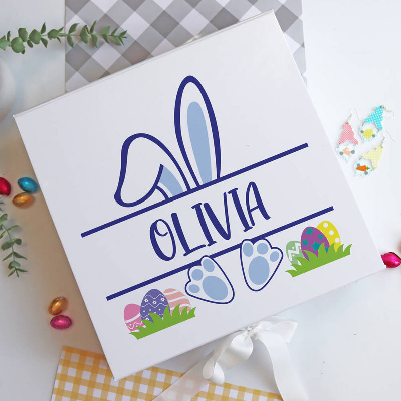 Custom Printed Bunny Easter Gift Box