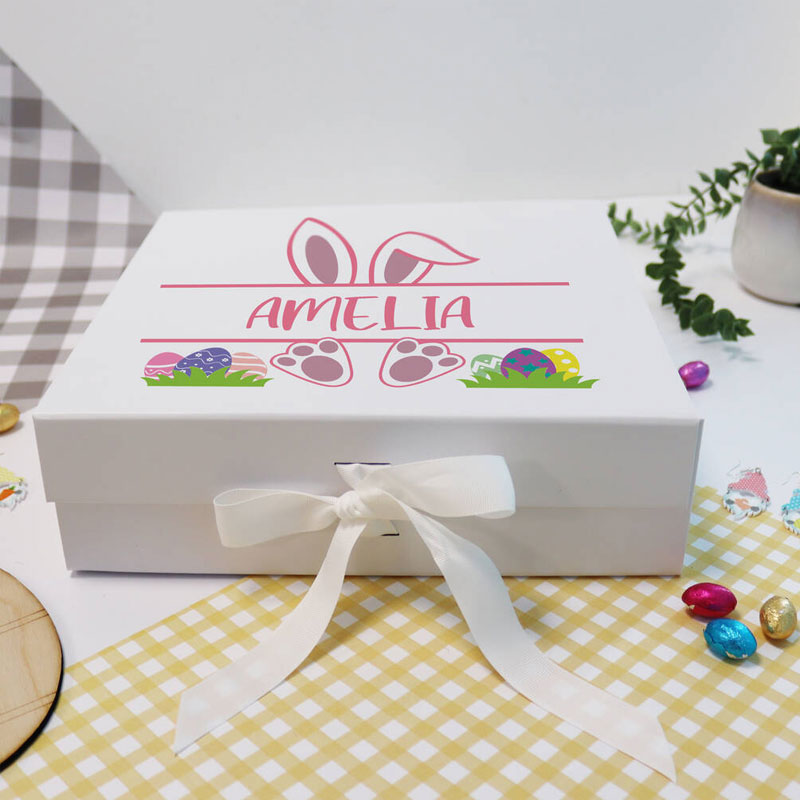 Custom Printed Bunny Easter Gift Box