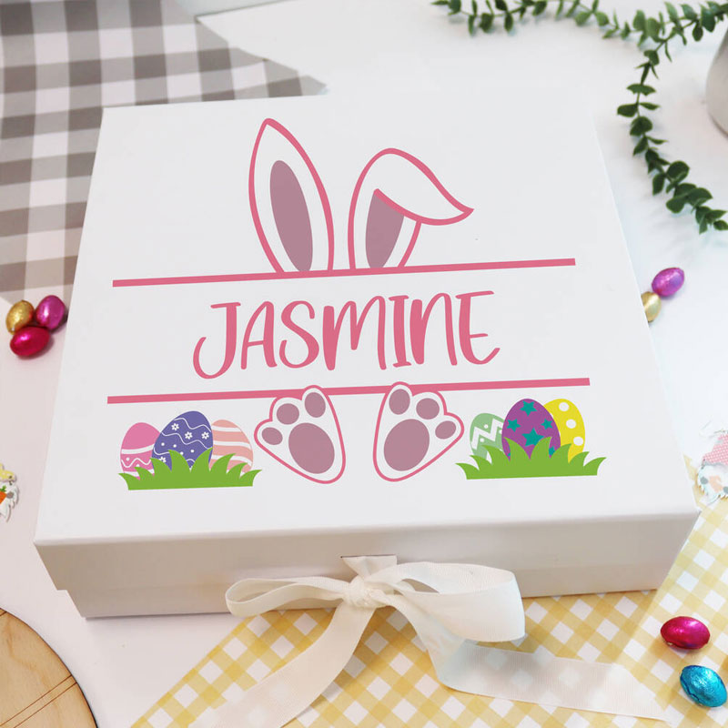 Custom Printed Bunny Easter Gift Box