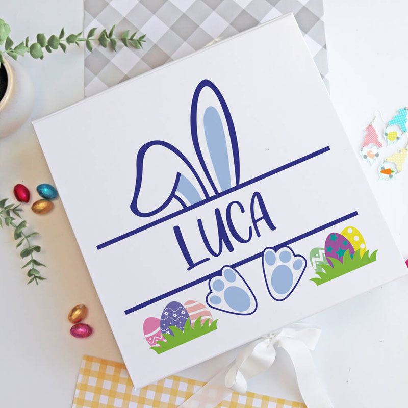 Custom Printed Bunny Easter Gift Box
