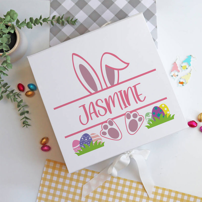 Custom Printed Bunny Easter Gift Box