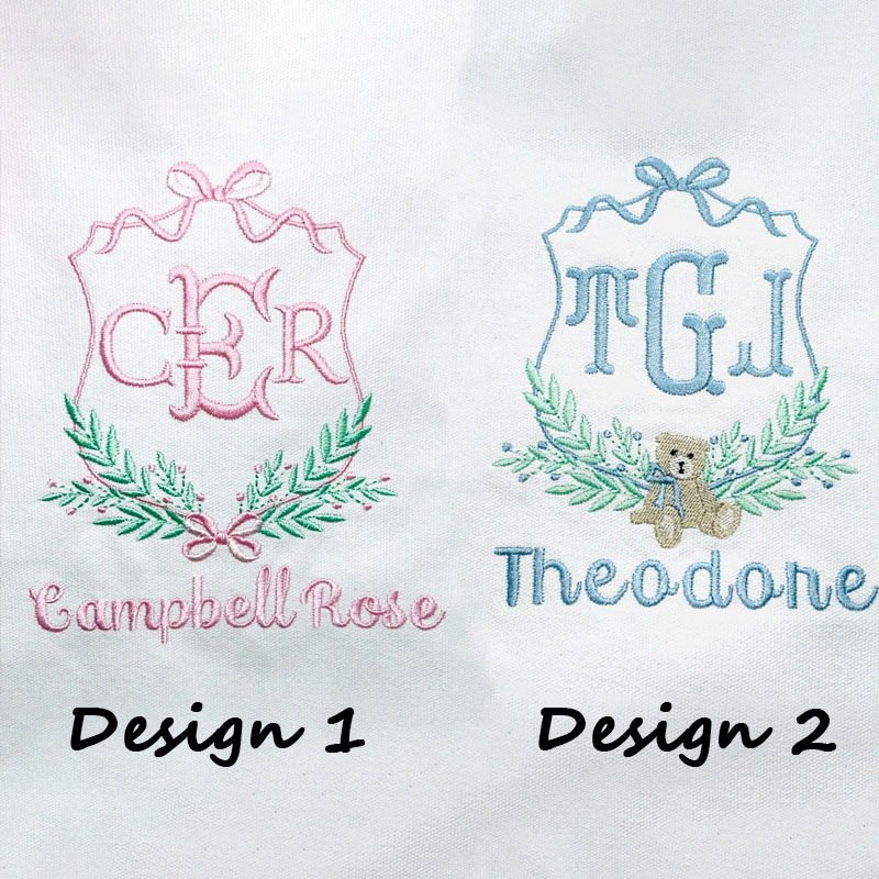 Custom Teddy Bear Baby Buffalo Plaid Banner