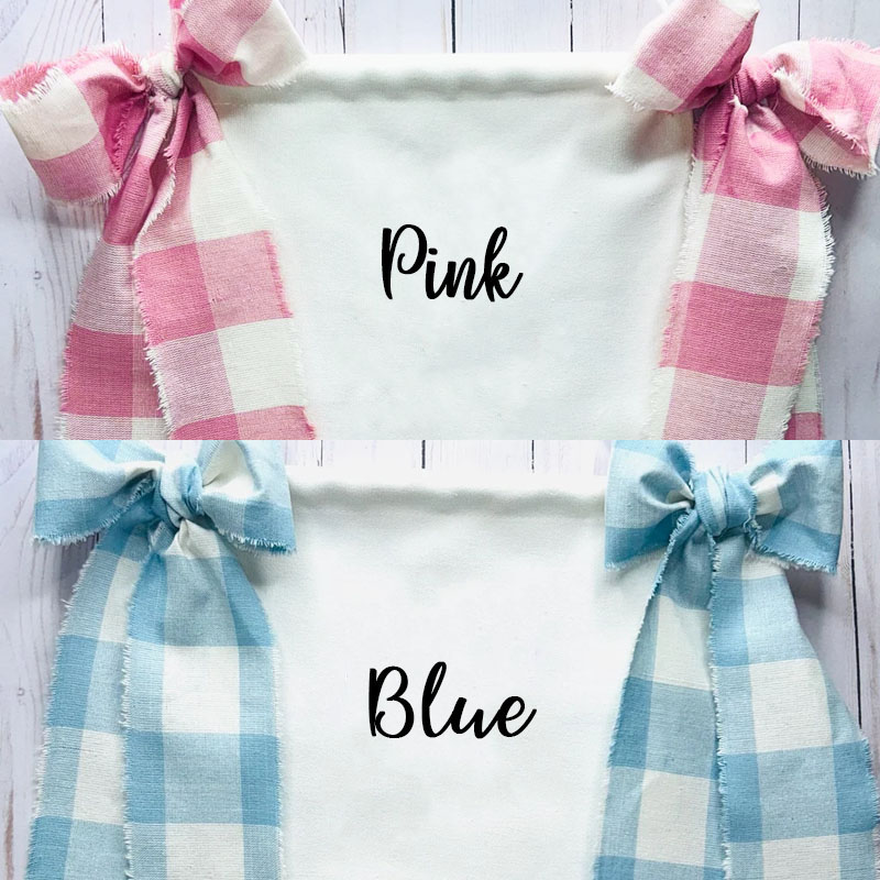 Custom Mallard Duck Baby Buffalo Plaid Banner