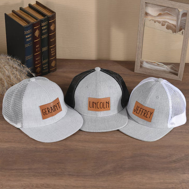 Custom Toddler Leather Patch Hat Dad And Me Hats