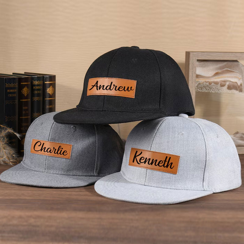 Custom Toddler Leather Patch Hat Dad And Me Hats