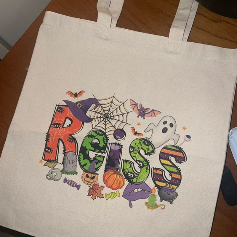 Customized Halloween Name Bag Treat Bags for Kids