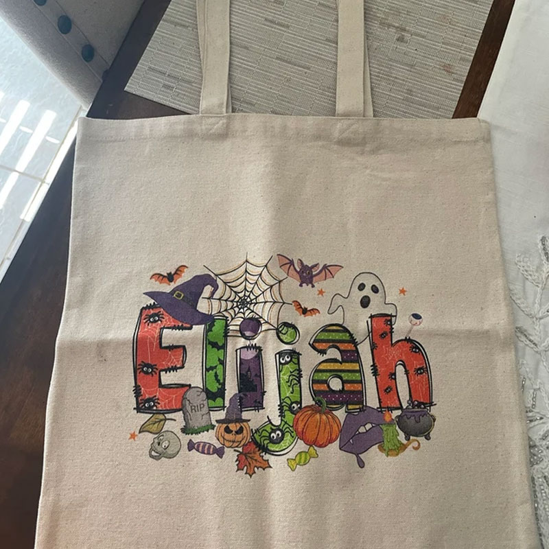 Customized Halloween Name Bag Treat Bags for Kids