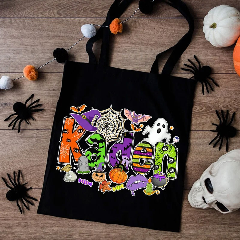 Customized Halloween Name Bag Treat Bags for Kids