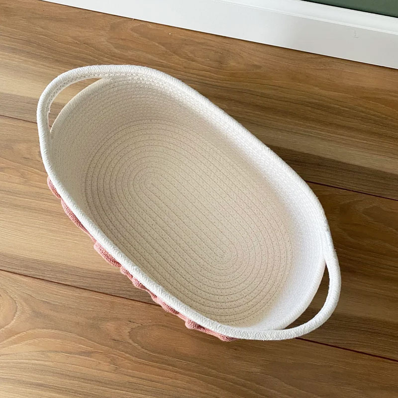 Customized Rope Basket Baby Shower Gift Basket