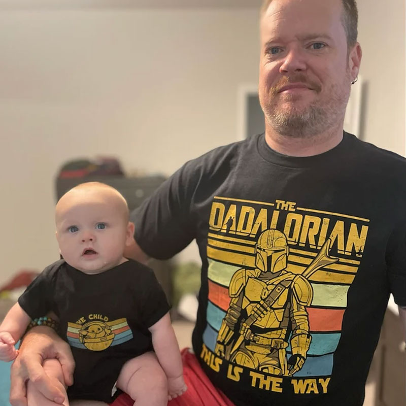[Baby Bodysuit]Dad And Son Shirt First Fathers Day Gift