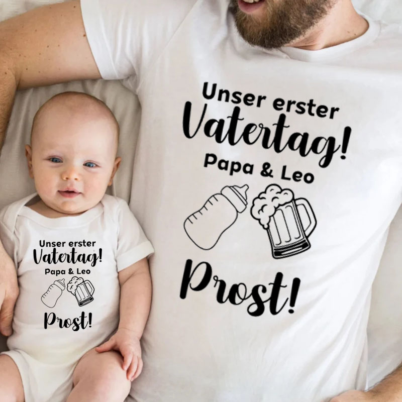 [Adult Tee]Dads And Little Heroes First Father's Day Shirt