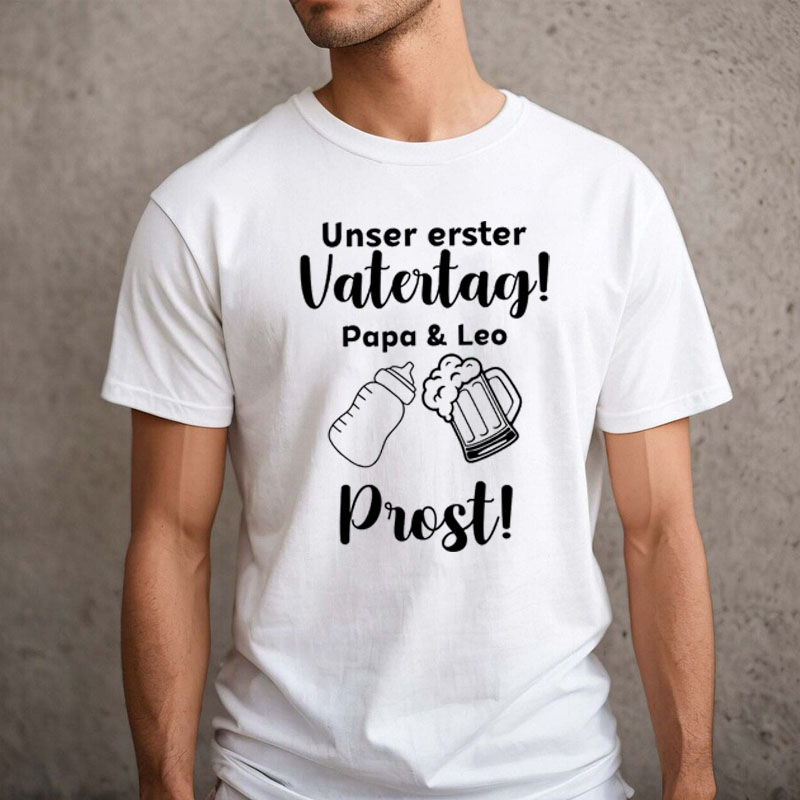 [Adult Tee]Dads And Little Heroes First Father's Day Shirt