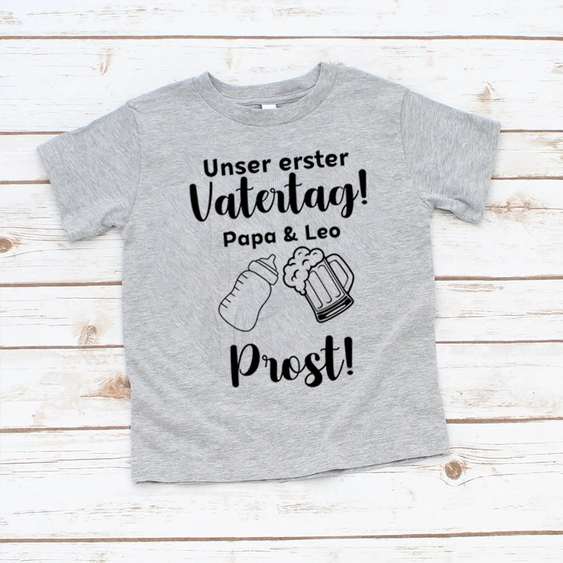 [Youth Shirt / 2-14 Years] Dads And Little Heroes First Father's Day Youth Shirt