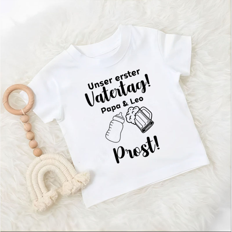 [Youth Shirt / 2-14 Years] Dads And Little Heroes First Father's Day Youth Shirt