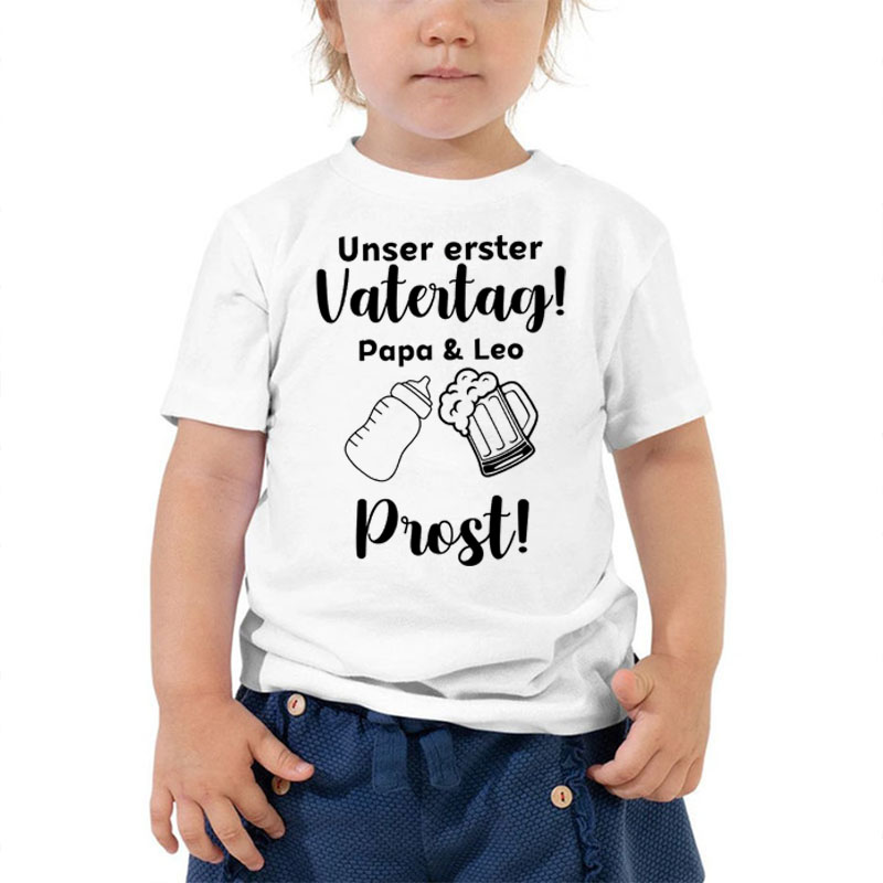 [Youth Shirt / 2-14 Years] Dads And Little Heroes First Father's Day Youth Shirt