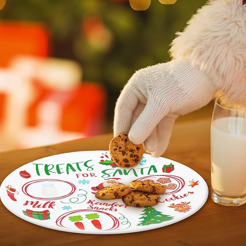 Dear Santa Cookie Dessert Plate