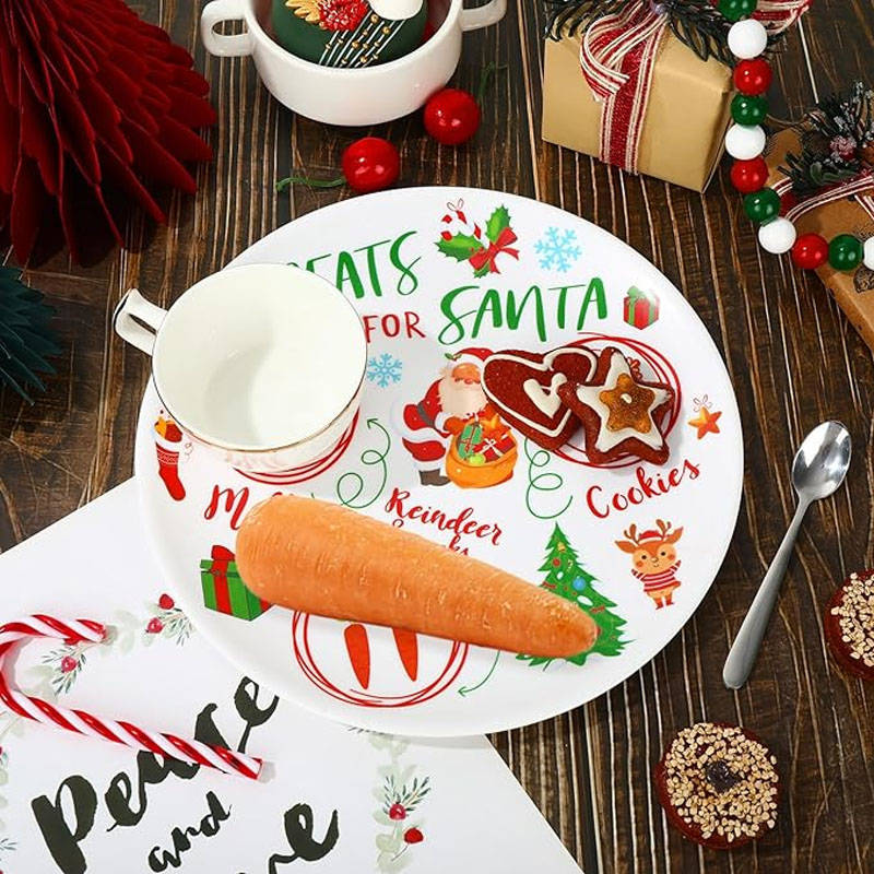 Dear Santa Cookie Dessert Plate