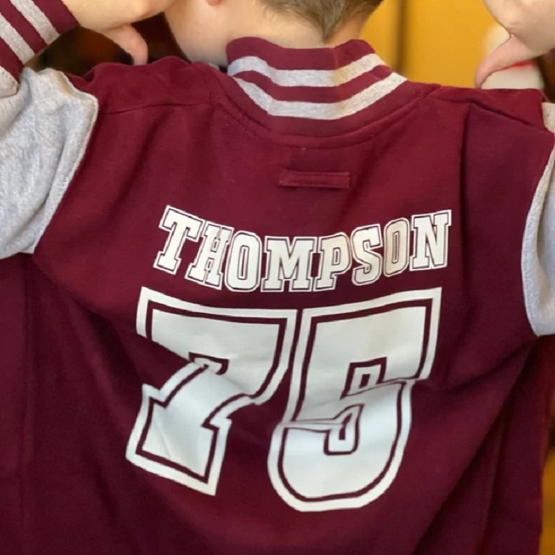 Personalised Unisex Custom Kids Varsity Jacket