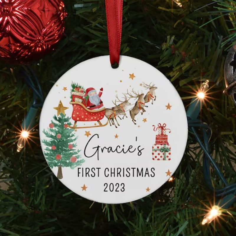 Personalized Baby's First Christmas Ornament Christmas Gift