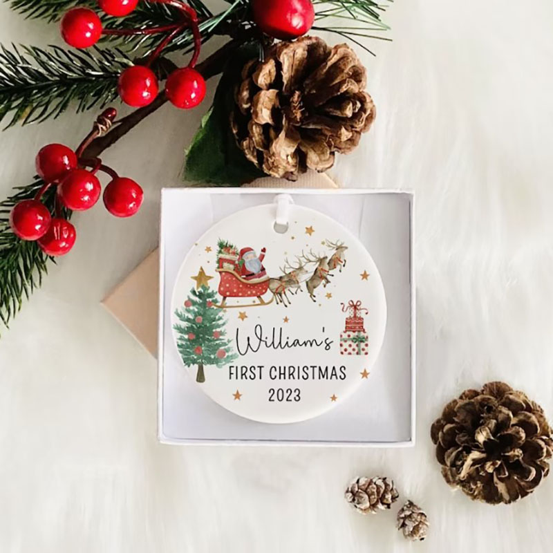 Personalized Baby's First Christmas Ornament Christmas Gift