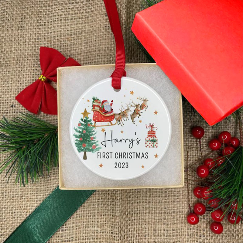 Personalized Baby's First Christmas Ornament Christmas Gift