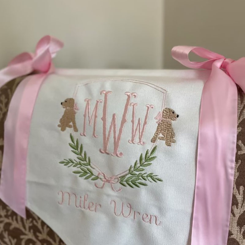 Custom Baby Welcome Banner Baby Shower with BOWS