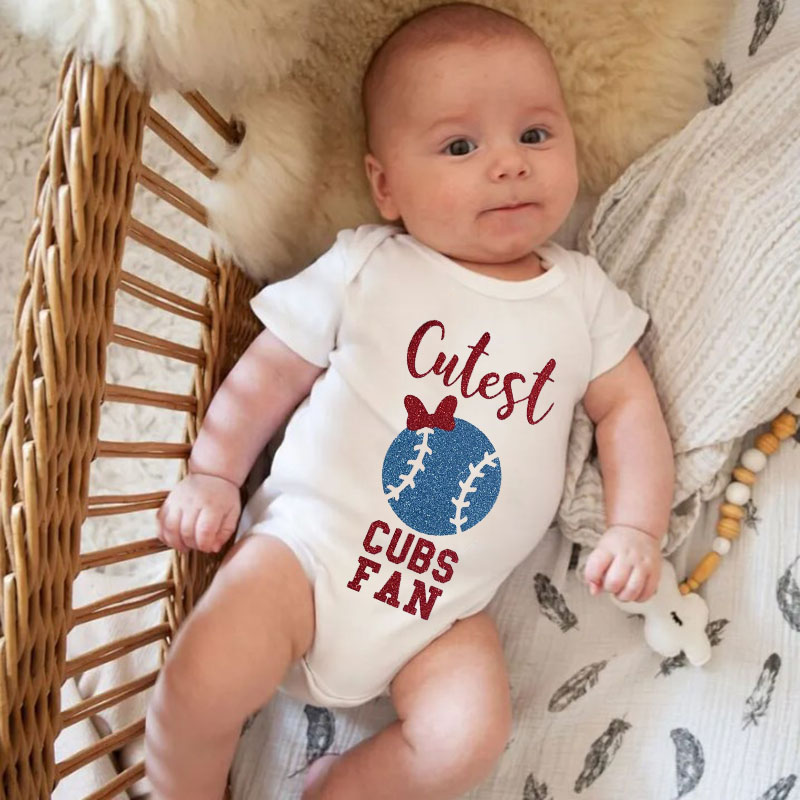 Cutest Cubs Fan Baseball Outfit For Baby Girl