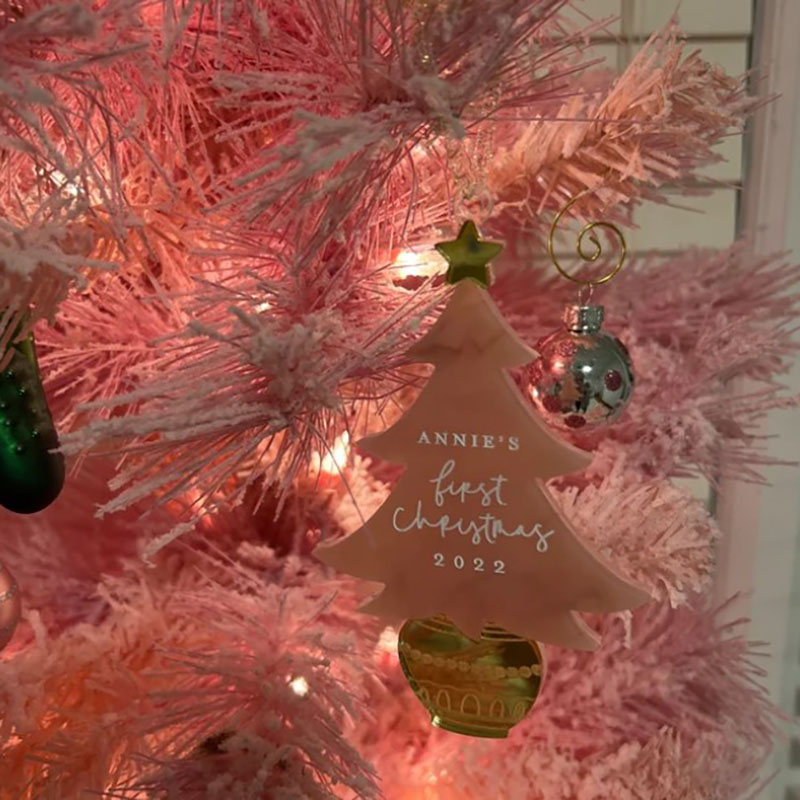 Baby's first Christmas Ornament 2023 Cutest Acrylic Christmas Ornament 