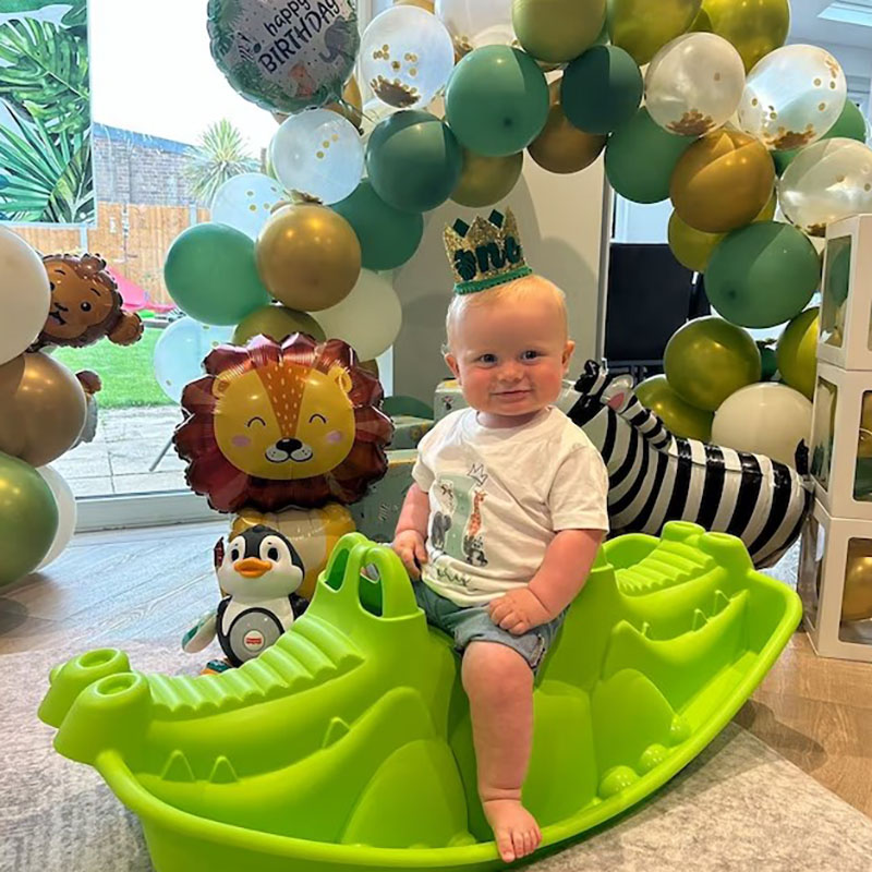 Personalised Safari Jungle theme1st Birthday Party Children's T-shirt