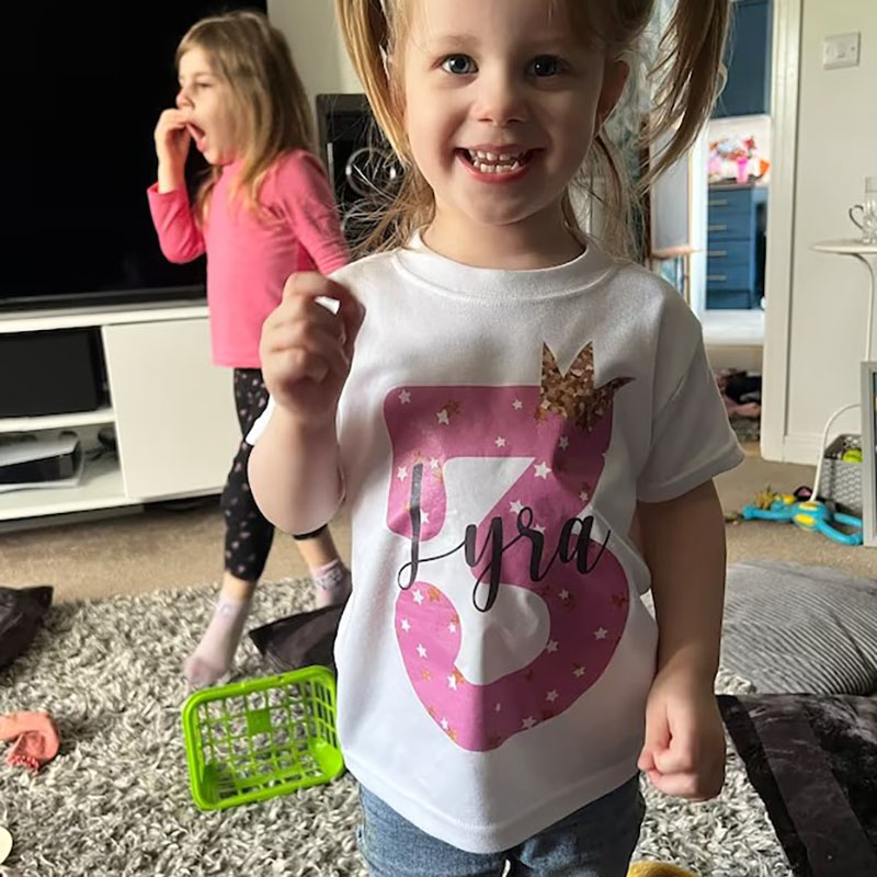 Personalised Crown Birthday T-shirts Custom Birthday Keepsake T-shirt