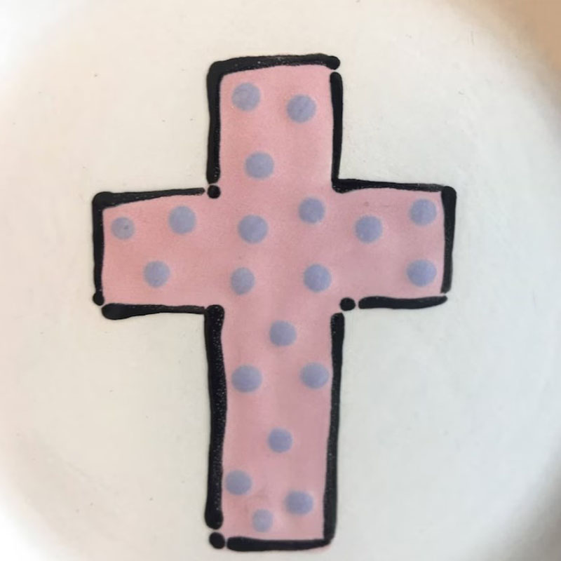Personalized Baptism Custom Name with Cross - Great Baptism Gift