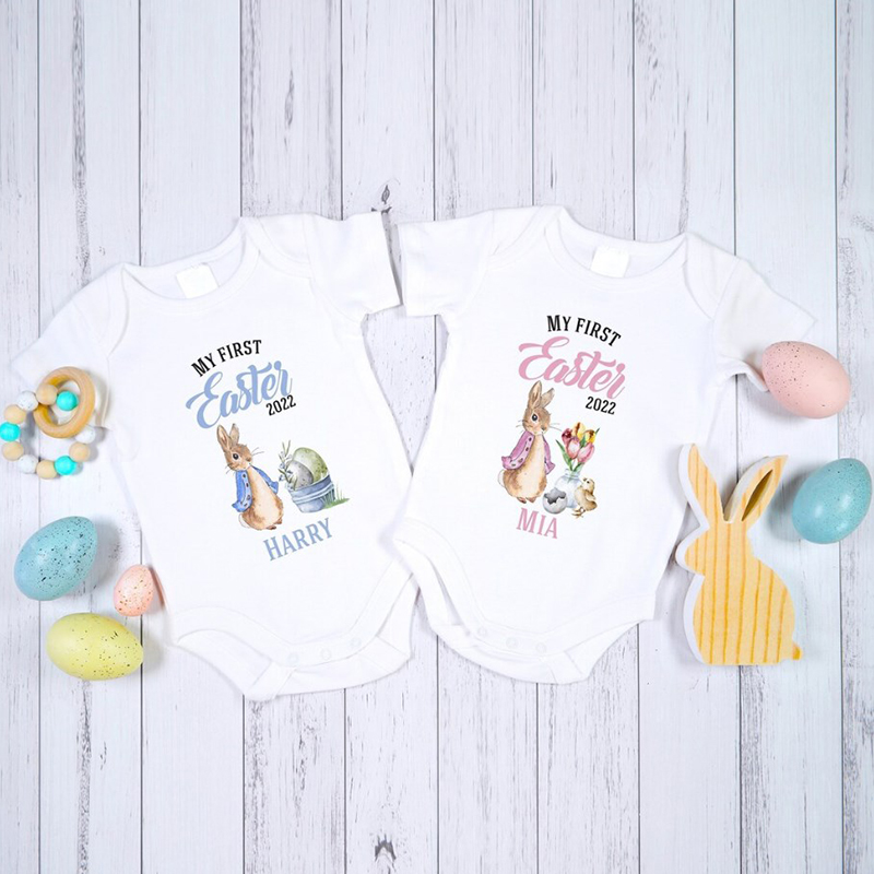 Personalised My First Easter Baby Bodysuit for boys or girls