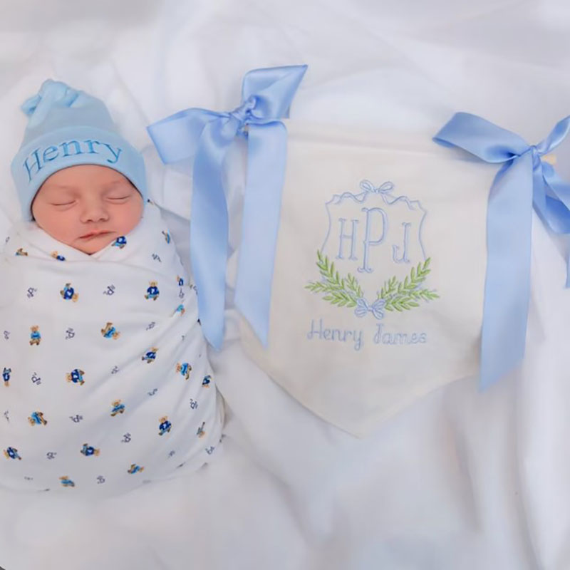 Custom Baby Welcome Banner Baby Shower with BOWS