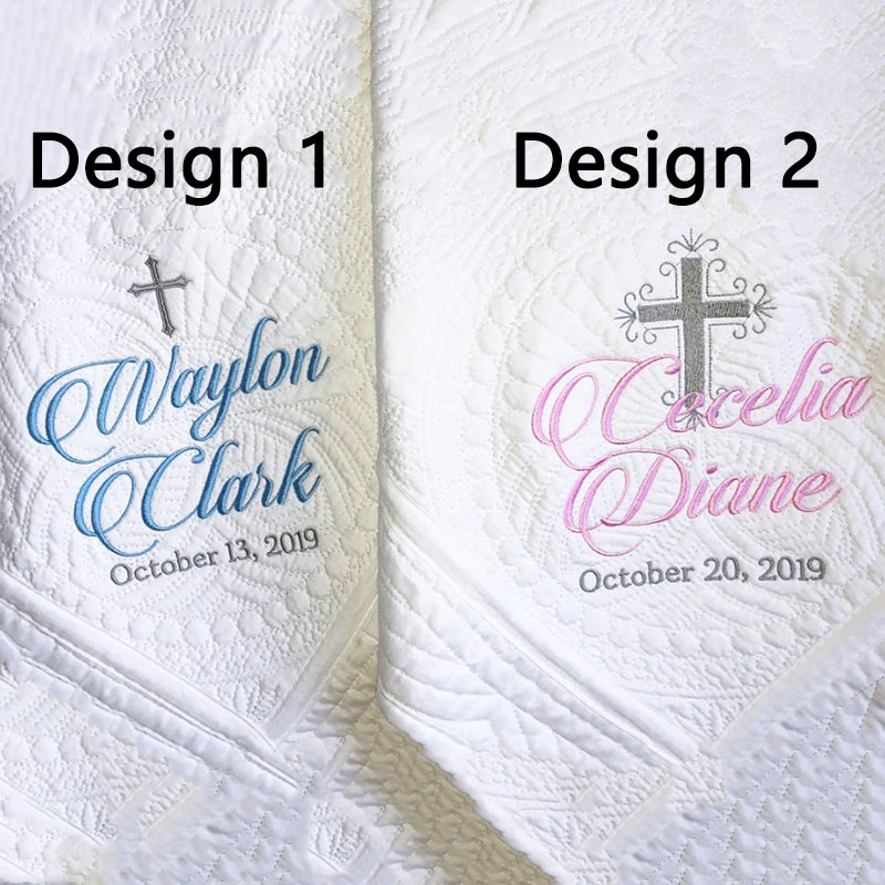 Personalized Baptism Gift Blanket Baby Gift