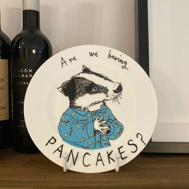 Are We Having Pancakes Pancakes Go Here Side Plate Baby or Family Gift