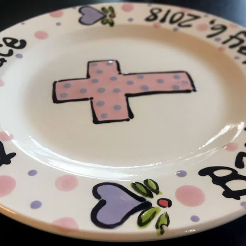 Personalized Baptism Custom Name with Cross - Great Baptism Gift