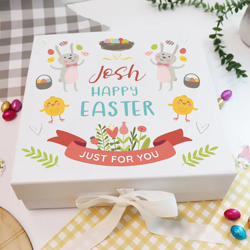 Happy Easter Bunny Egg Gift Box