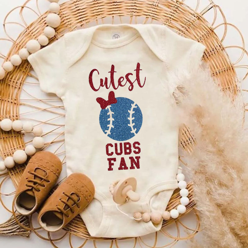 Cutest Cubs Fan Baseball Outfit For Baby Girl