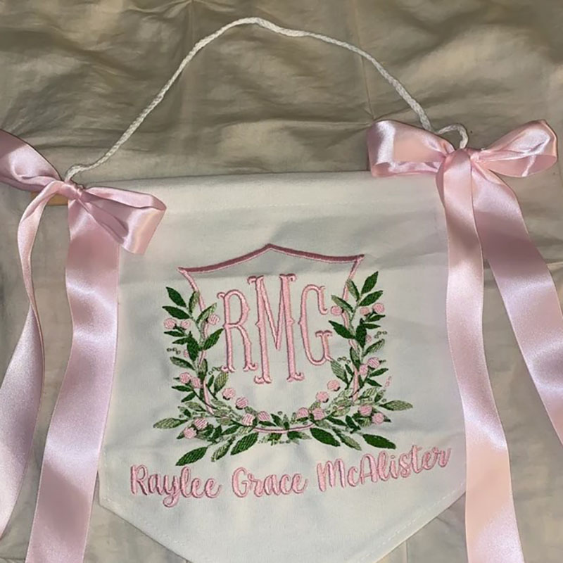 Welcome baby hospital banner with BOWS Baby Pennant