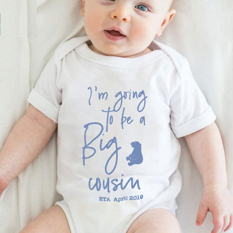 Big Cousin Pregnancy Announcement Babygrow Baby Newborn unisex Onesie