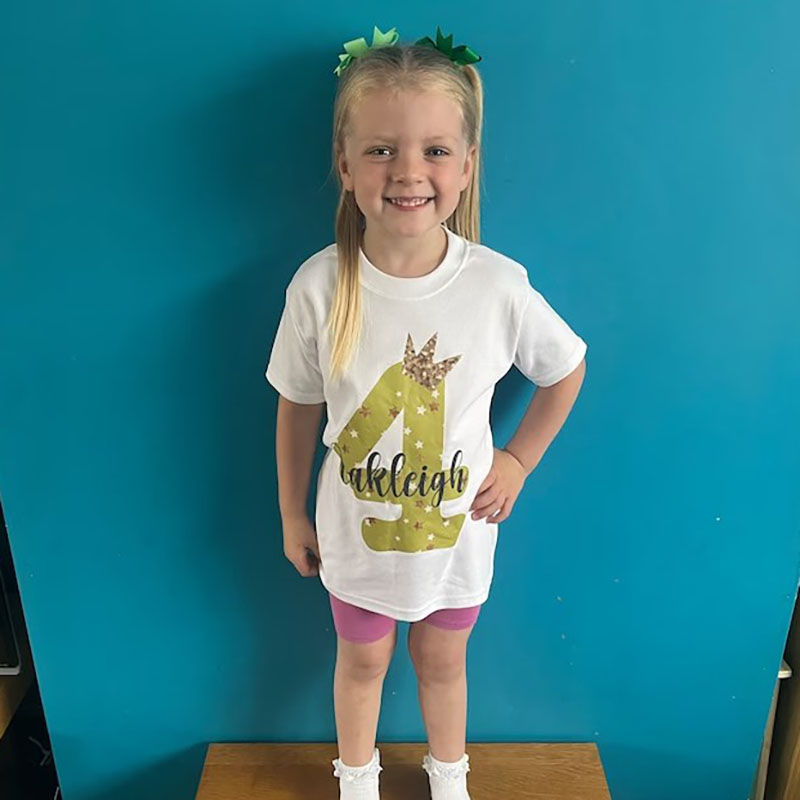 Personalised Crown Birthday T-shirts Custom Birthday Keepsake T-shirt