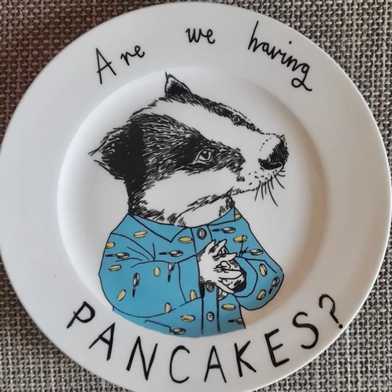 Are We Having Pancakes Pancakes Go Here Side Plate Baby or Family Gift