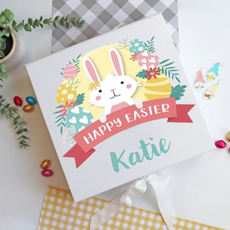 Happy Easter Bunny Egg Gift Box