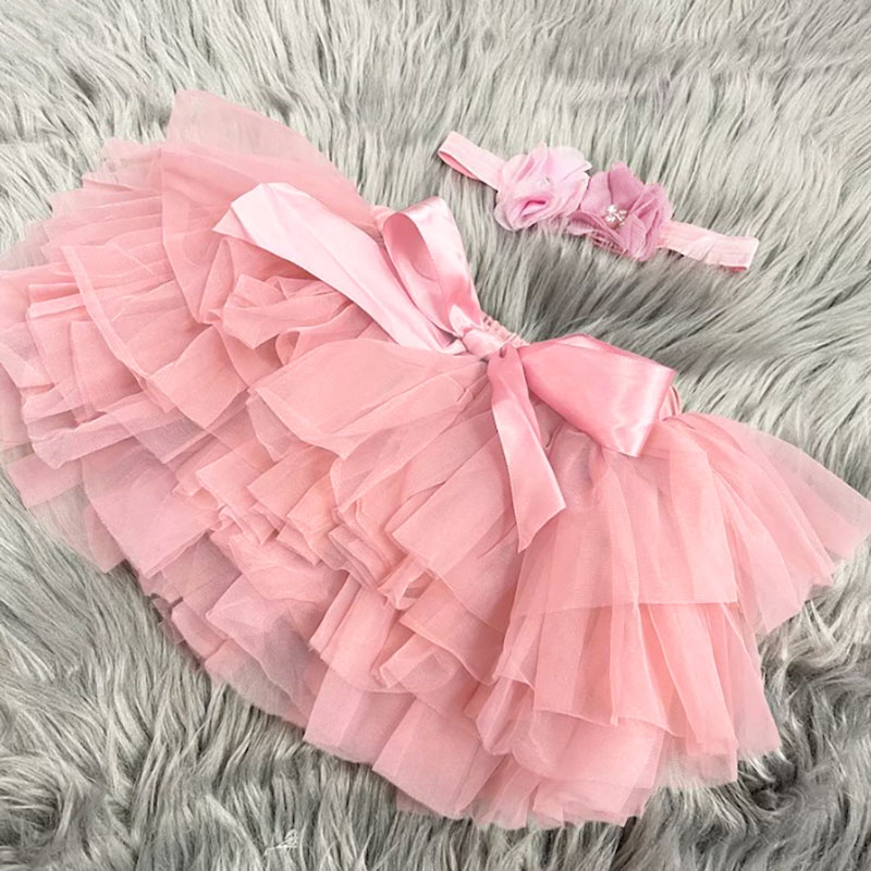 Baby Girls 1st First Birthday Outfit Cake Smash Set Tutu Skirt