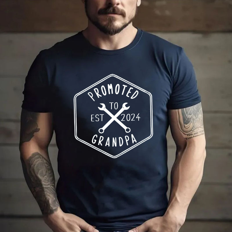 Promoted to Grandpa 2024 Pregnancy Announcement TShirt